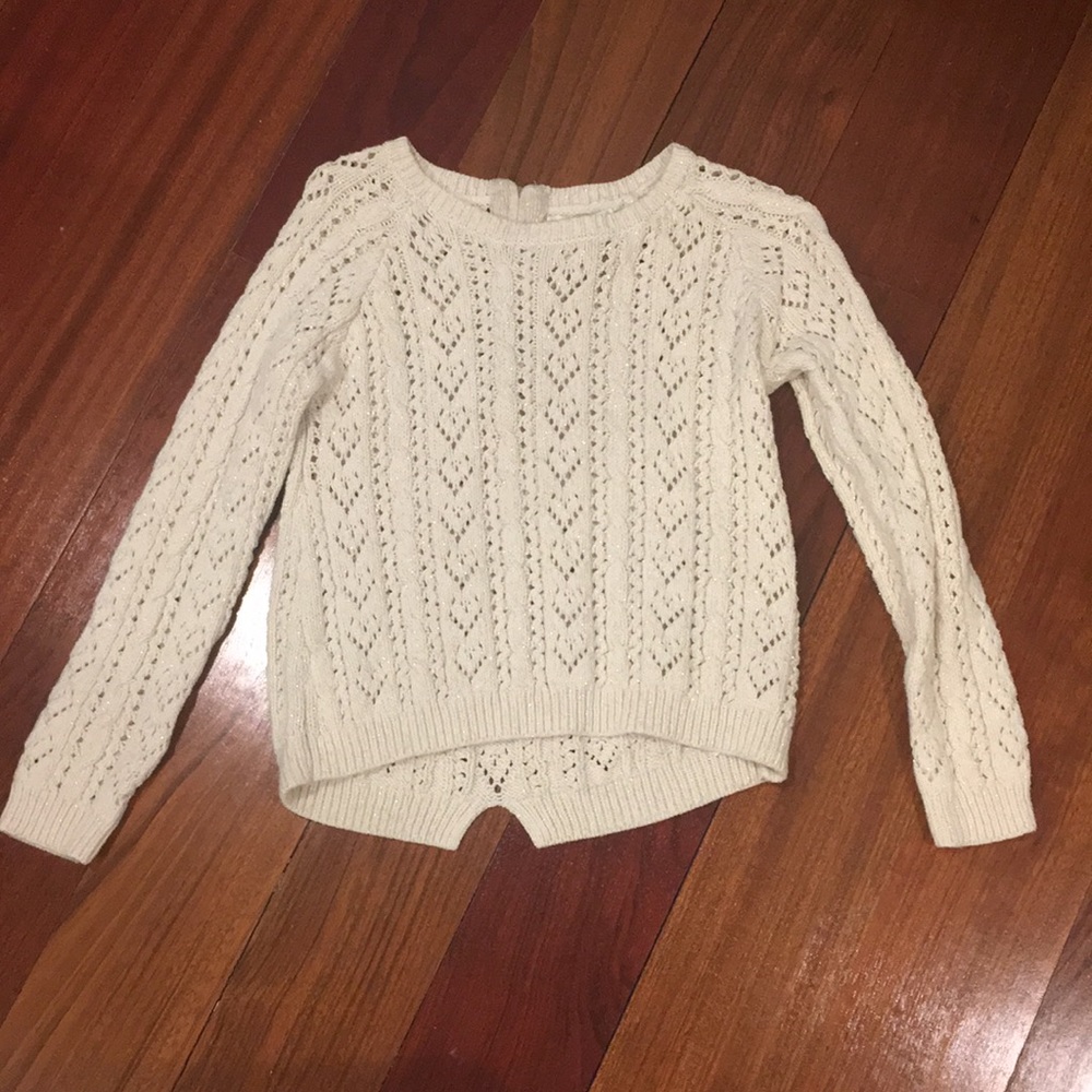 Cute white kids sweater